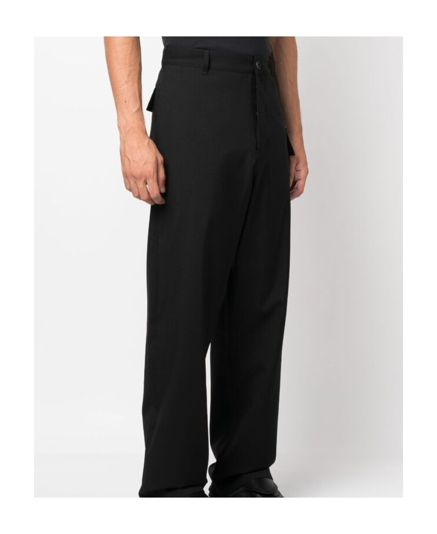 Marni High-waist Straight-leg Trousers In Black