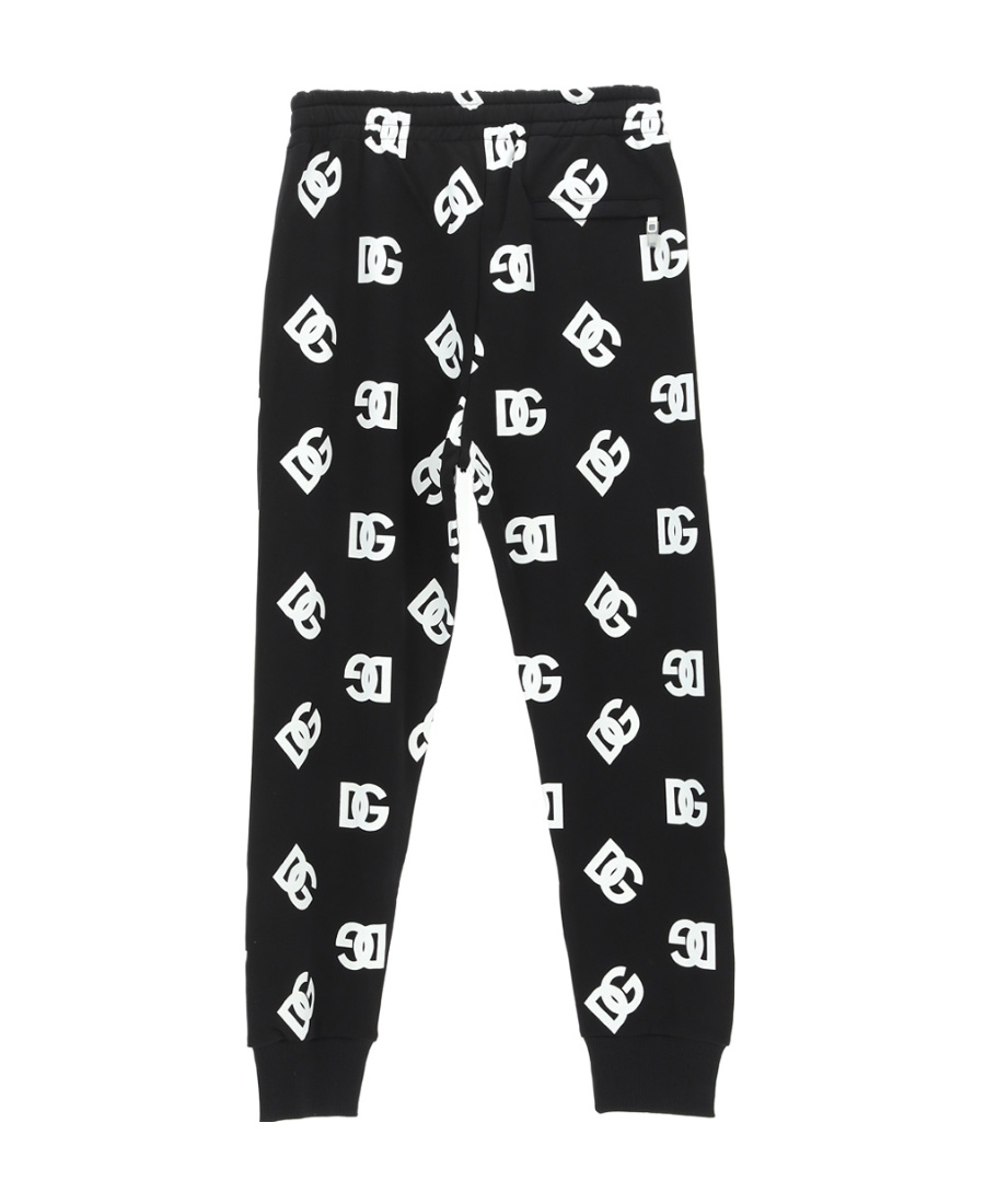 Dolce & Gabbana All-over Logo-print Track Pants In Black