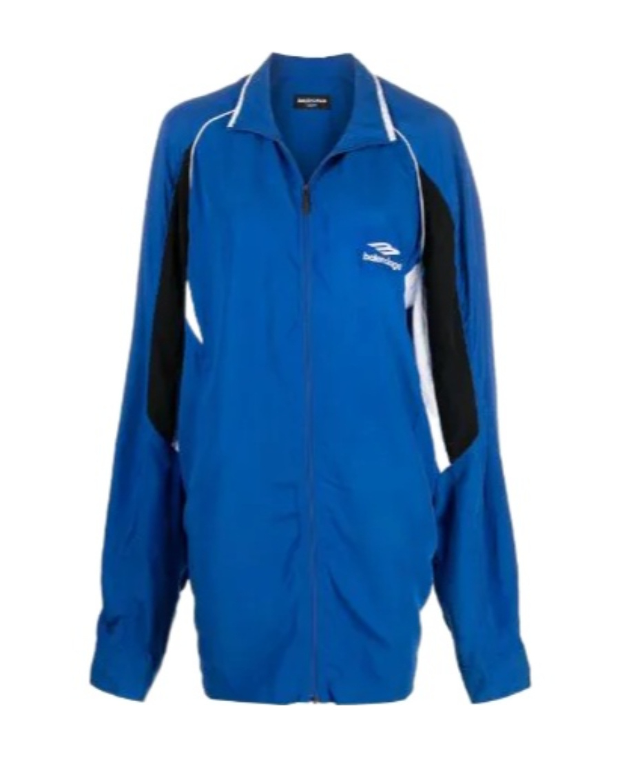 Balenciaga 3b Sports Icon Tracksuit Shirt In Blue