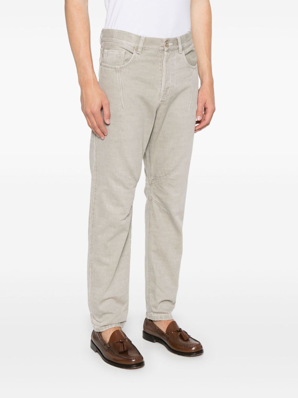 Eleventy Belt Loop Casual Pants In Neutral