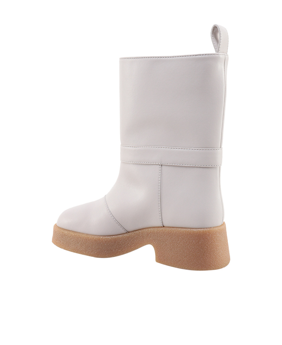 Stella Mccartney Off-white Skyla Alter Sport Mat Boots In White