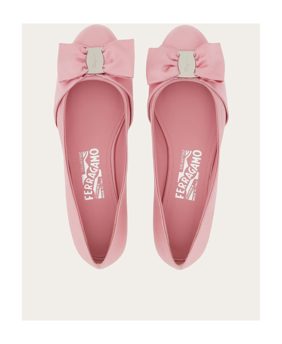 Ferragamo Vara Bow-detailing Leather Loafers In Pink