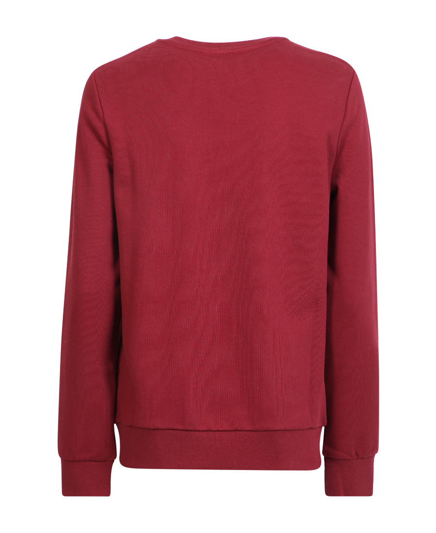 Apc A.p.c. Flocked Logo Crewneck Sweatshirt In Red