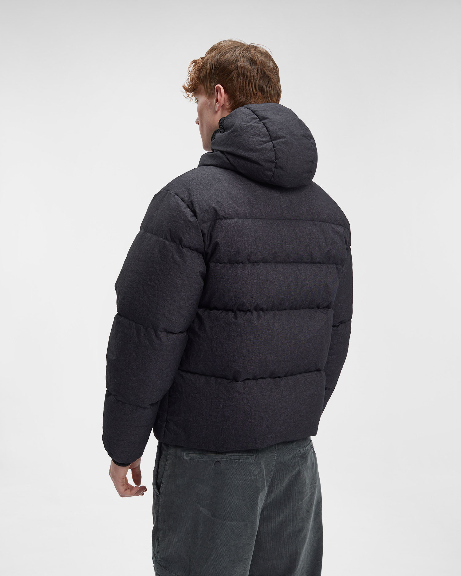 C.p. Company Co-ted Goggle Down Jacket In Black