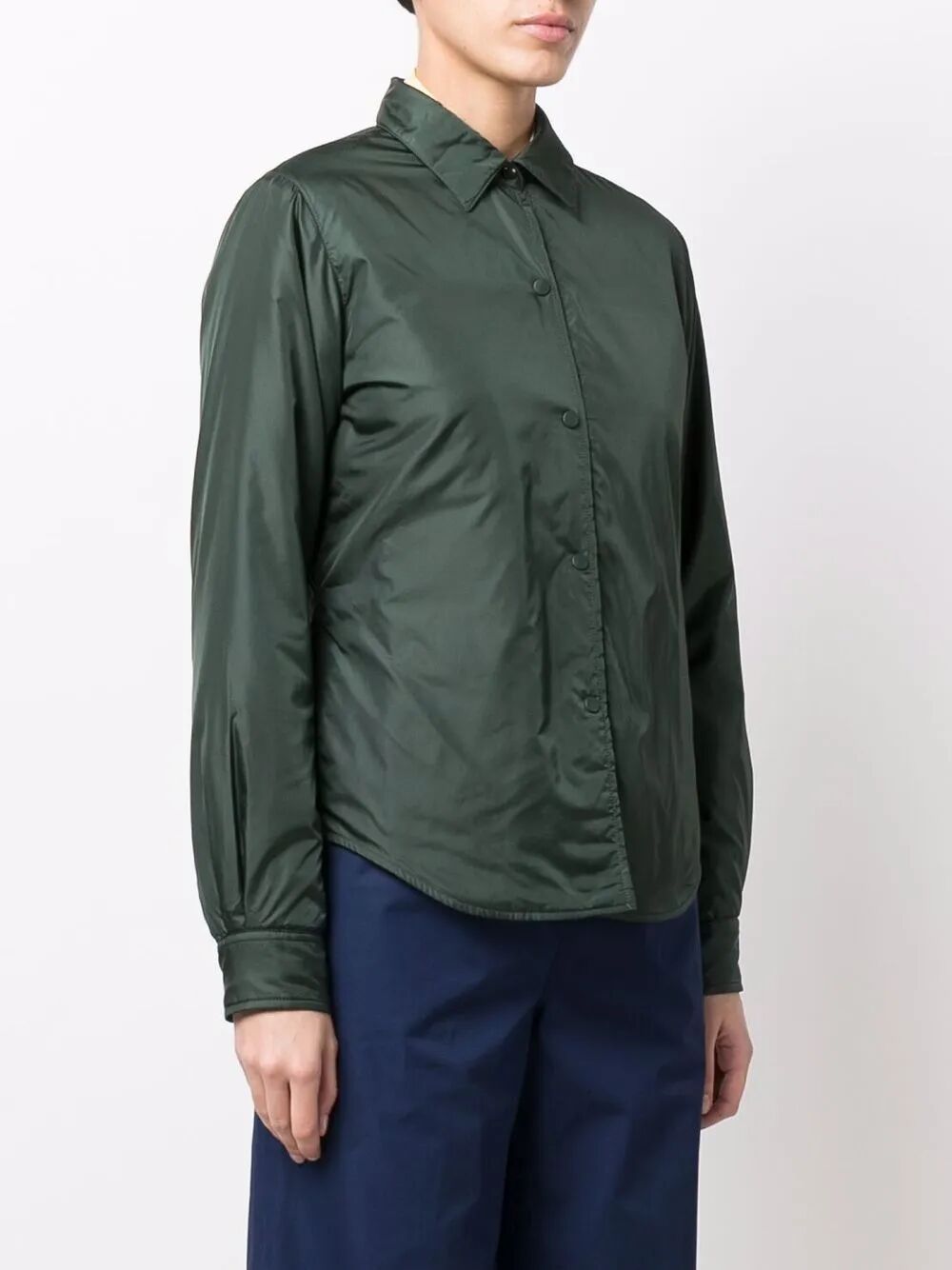 Aspesi Long-sleeved Blouse In Green