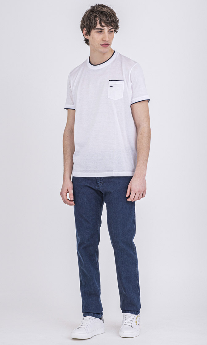 PAUL & SHARK T-SHIRT WITH ROUND NECK AND SHORT SLEEVES 