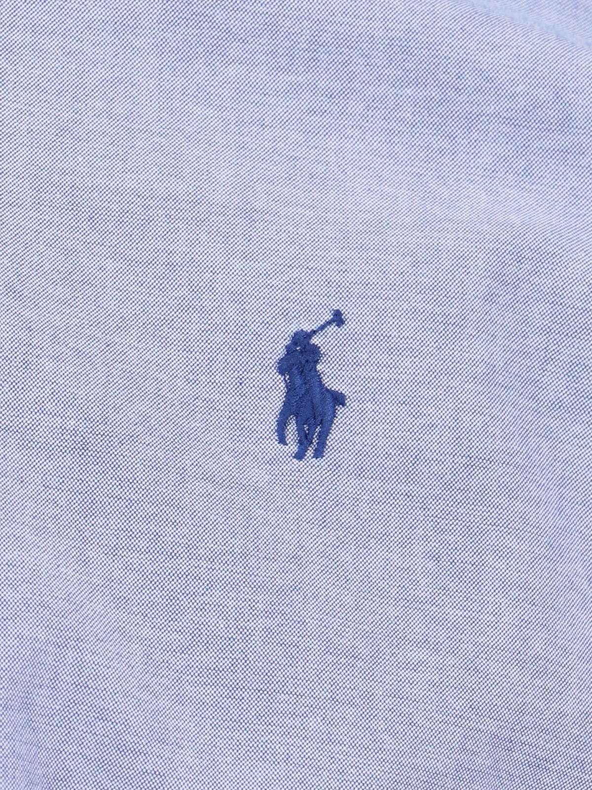 Polo Ralph Lauren Custom Fit Cotton Stretch Shirt In Blue