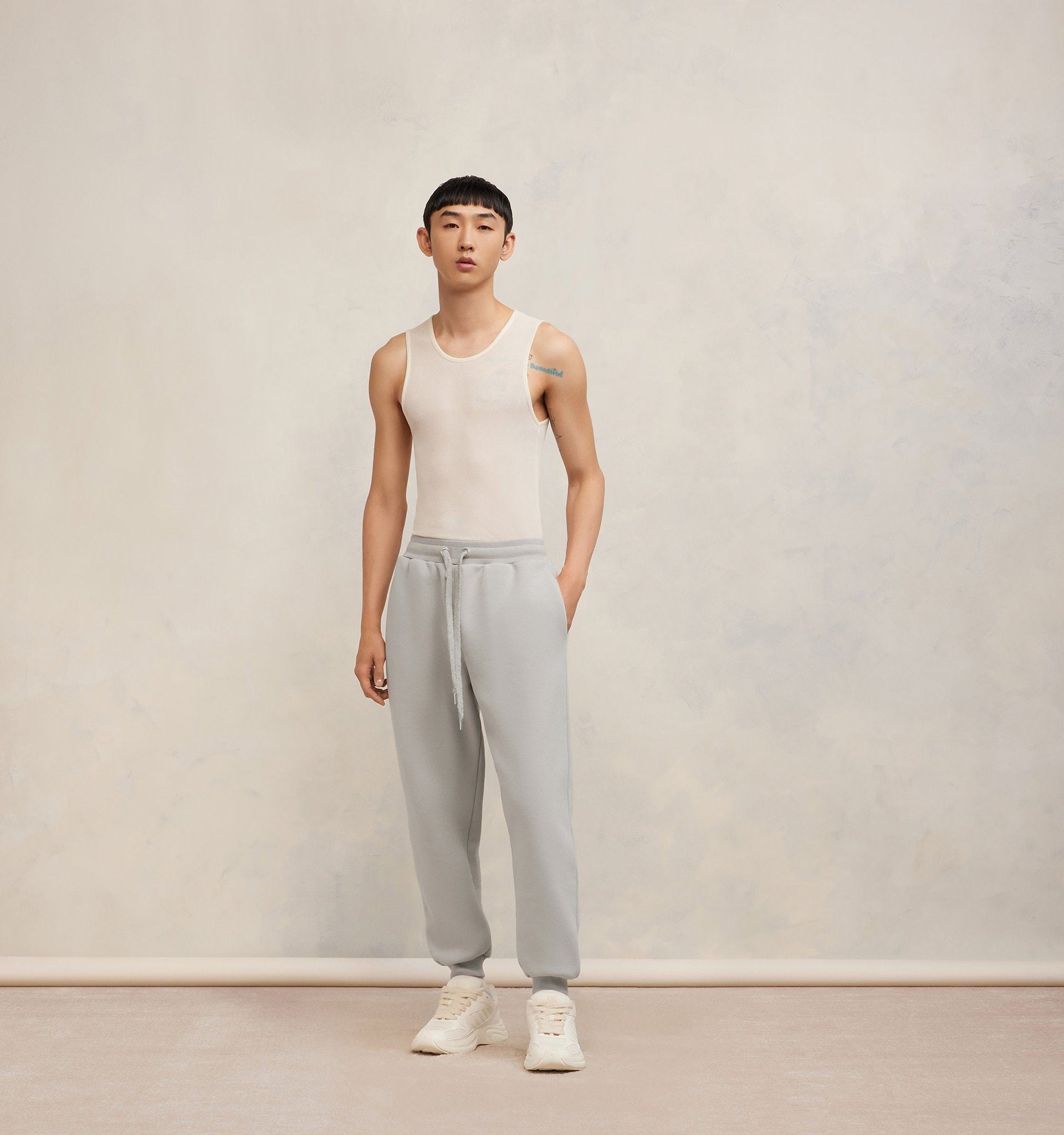 AMI ALEXANDRE MATTIUSSI AMI DRAWSTRING STRAIGHT-LEG TRACK PANTS