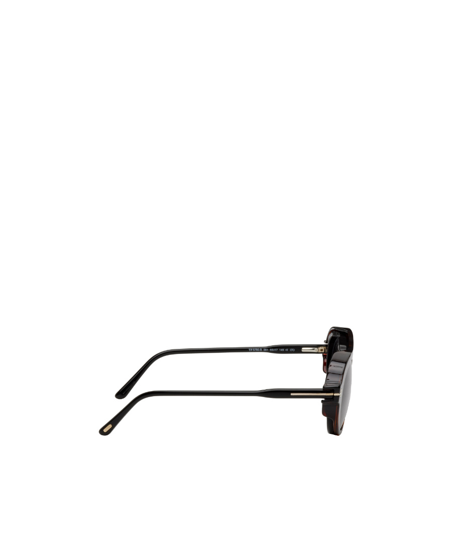 Tom Ford Clip-on Sunglasses In Green