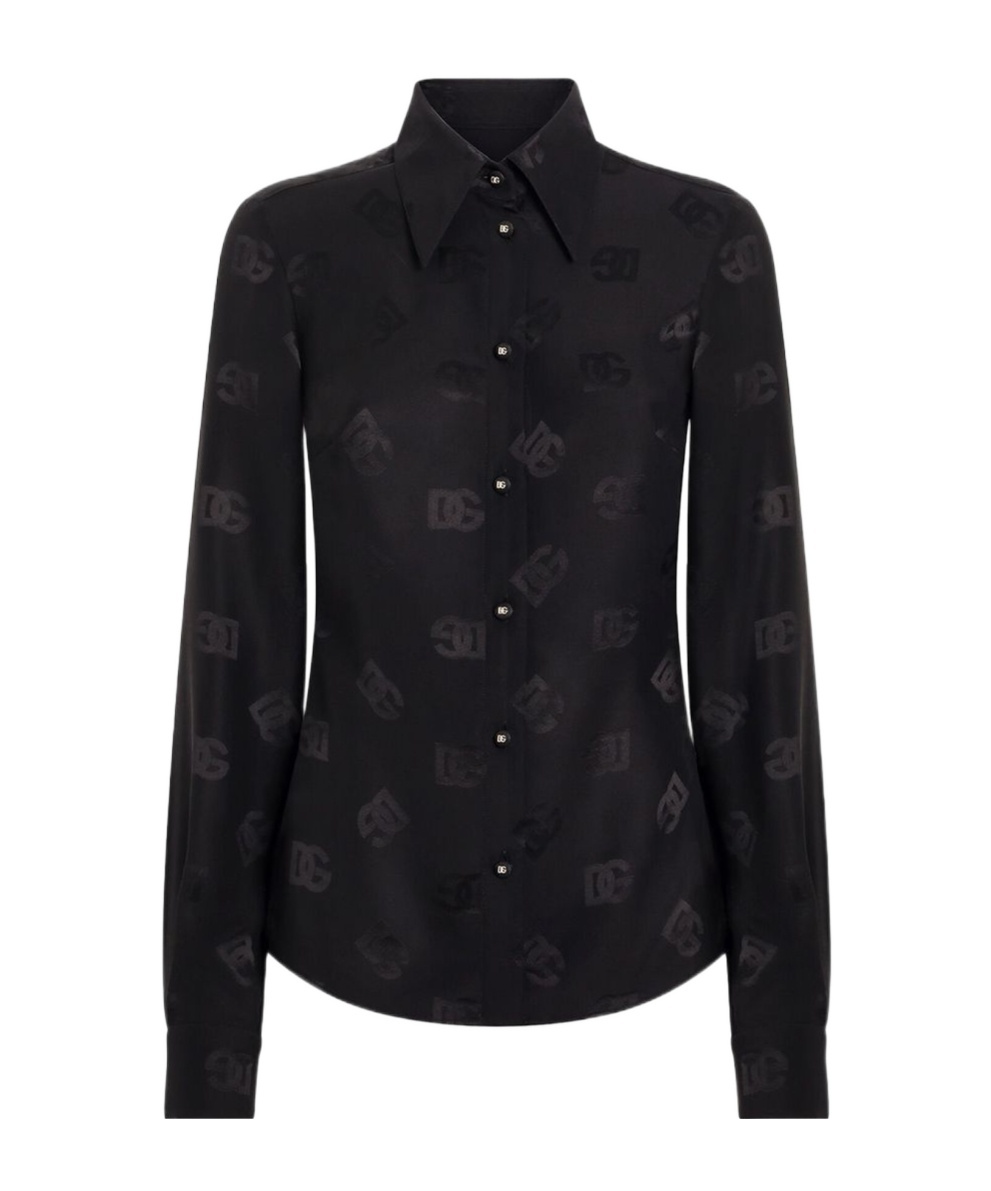 Dolce & Gabbana Long Sleeve Shirt In Black