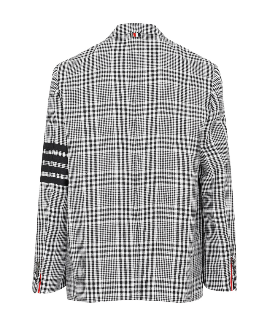 Thom Browne Single-breasted Blazer In Gray