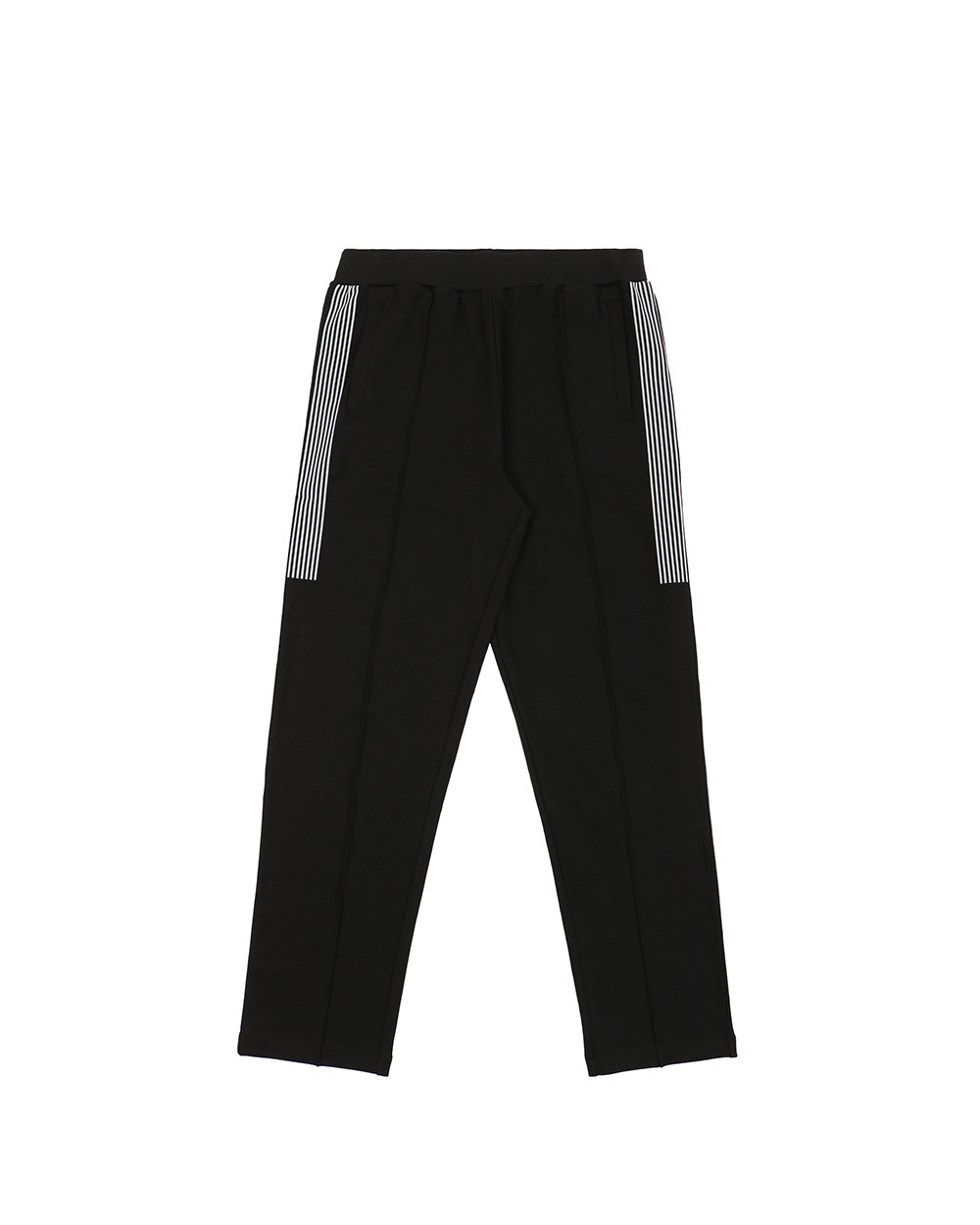 Ea7 Black Logo Two-piece Sports Suit In Black