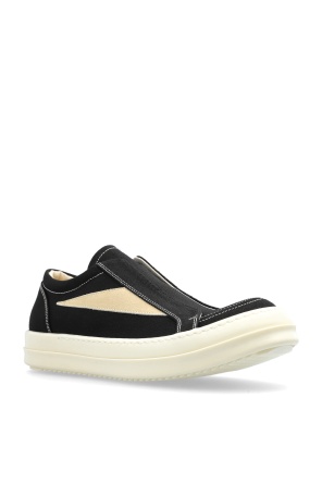 Rick Owens Drkshdw Low-top Slip-on Sneakers In Black