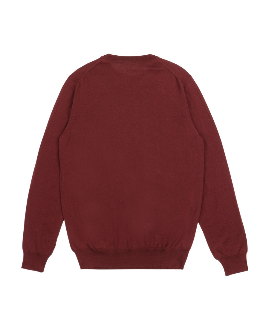 Ferragamo Round-neck Sweater In Red