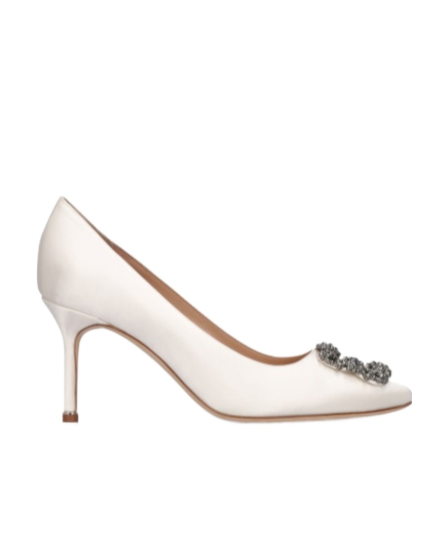 Manolo Blahnik Hangisi Satin High Heels