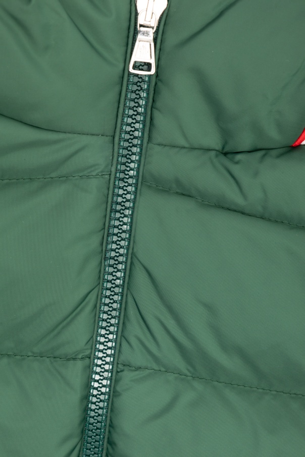 Moncler Enfant Merary Logo Patch Jacket In Green