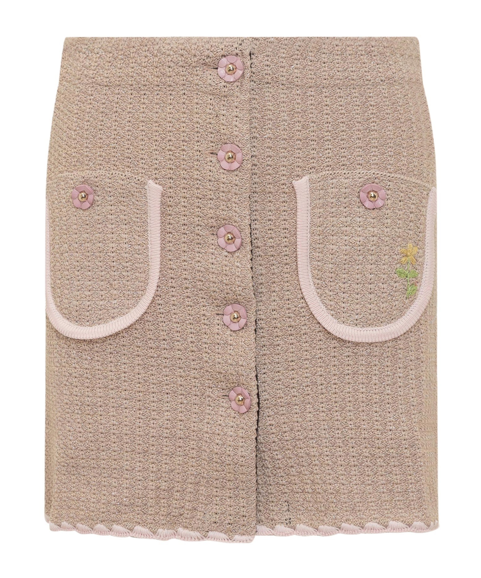 Cormio Knit Skirt In Brown