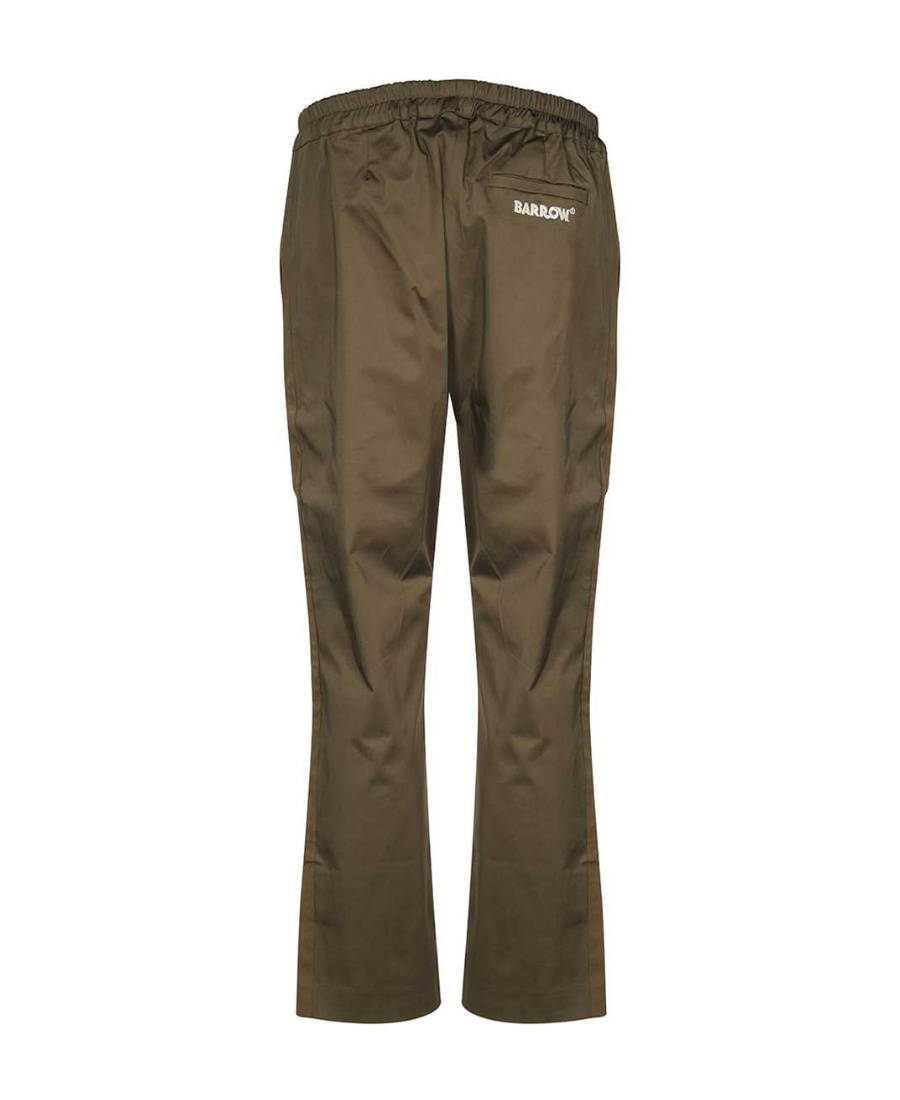 Barrow Elasticated-waist Chino Trousers In Green
