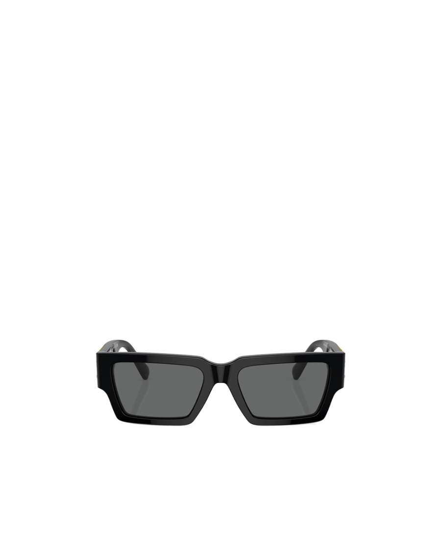 Versace Eyewear Rectangle Frame Sunglasses In Gray