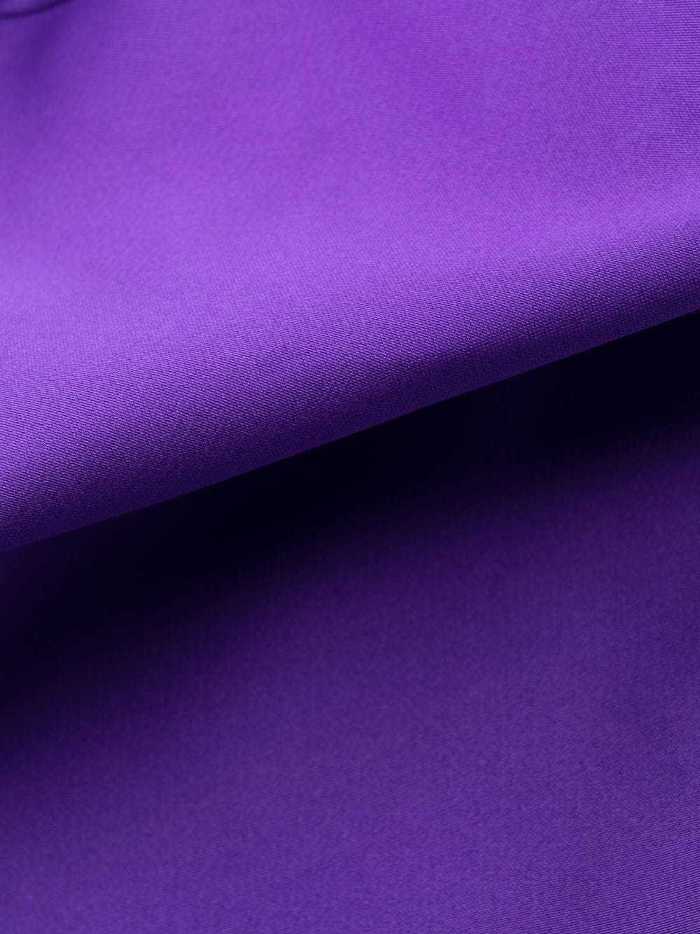 P.a.r.o.s.h Feather-trim Satin Dress In Purple