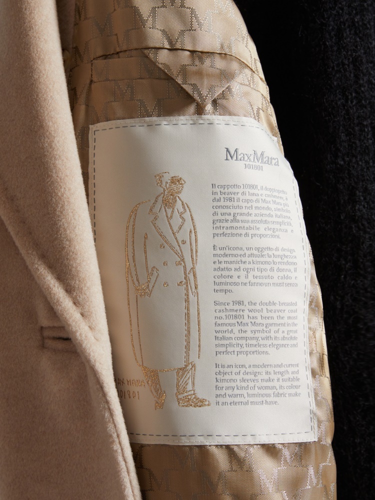 Max Mara Cles Single-breasted Wool Coat In Nude