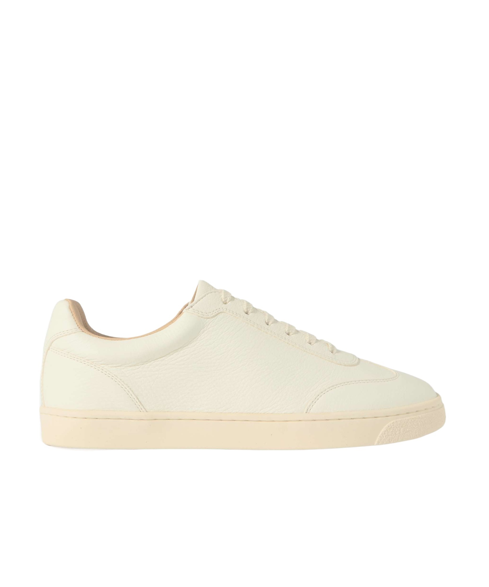Brunello Cucinelli Essential Leather Sneakers In White