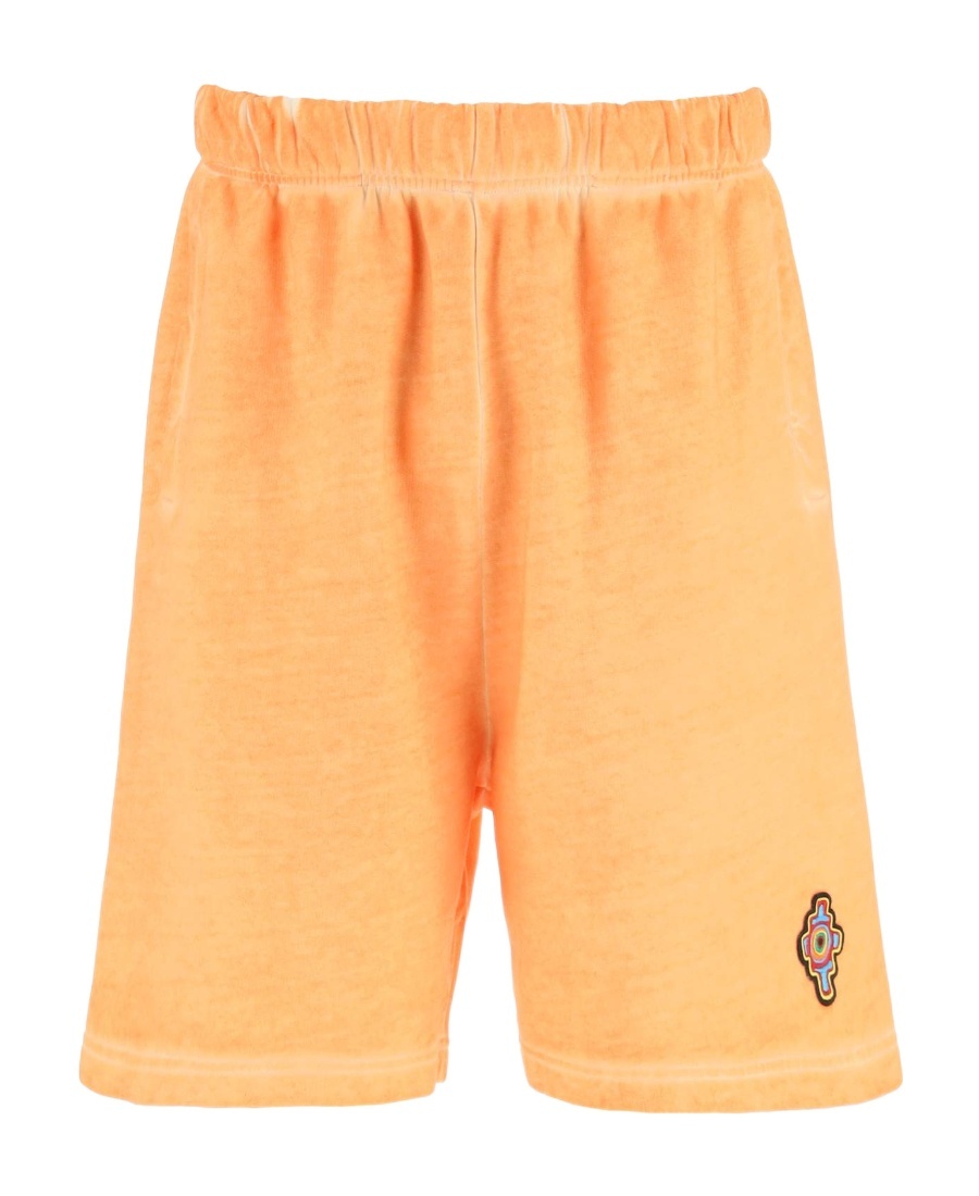 Marcelo Burlon County Of Milan Marcelo Burlon Sunset Cross Shorts In Orange