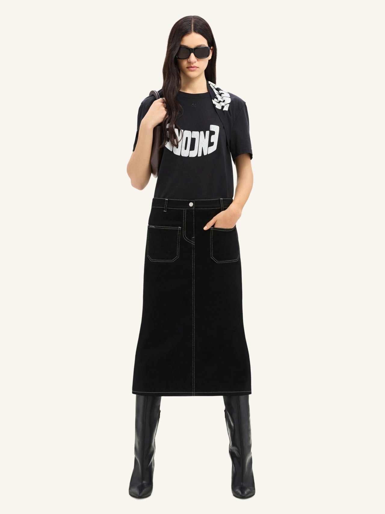 Courrèges Encore Top In Black