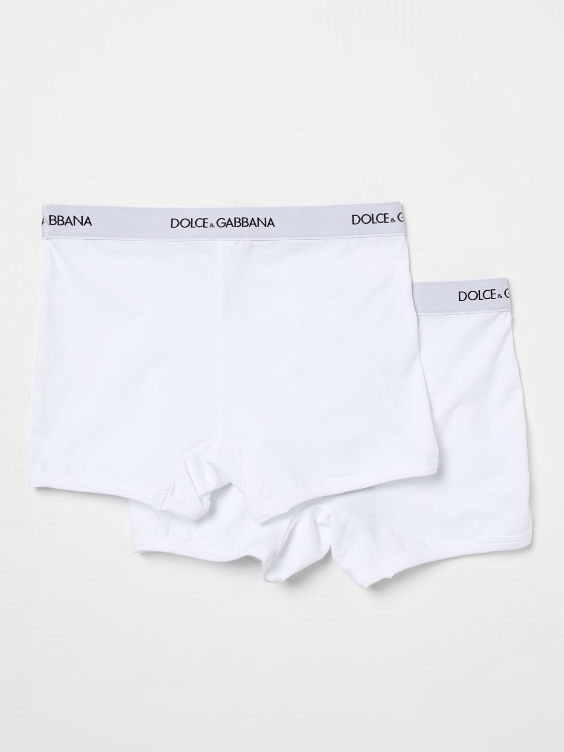 Dolce & Gabbana Set Of 2 Boxer Shorts With Logo In White