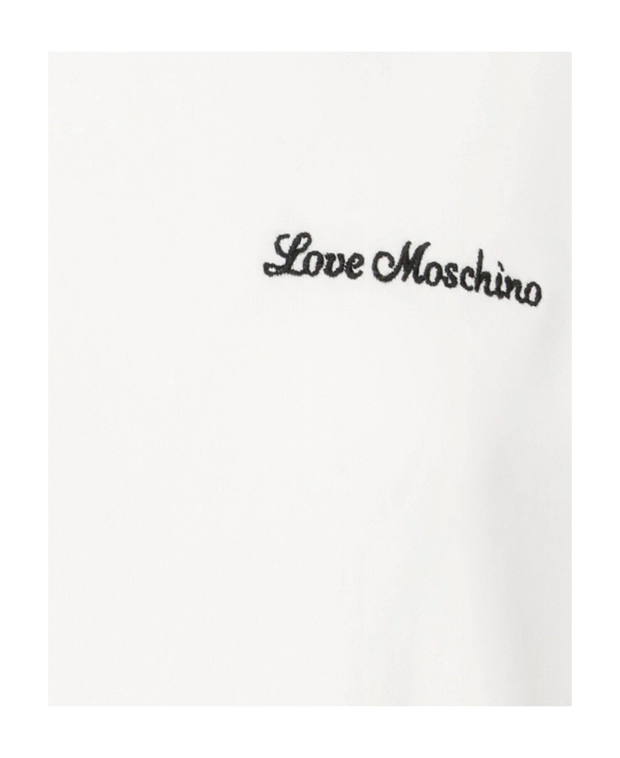 Moschino Heart-detail Crew Neck Sweatshirt In White