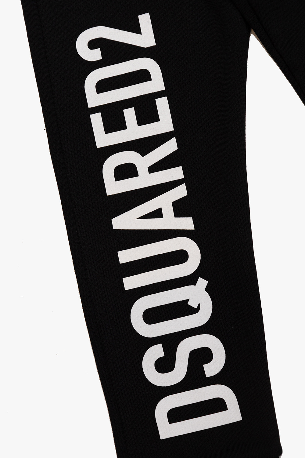 Dsquared2 Logo-print Cotton Track Trousers In Black