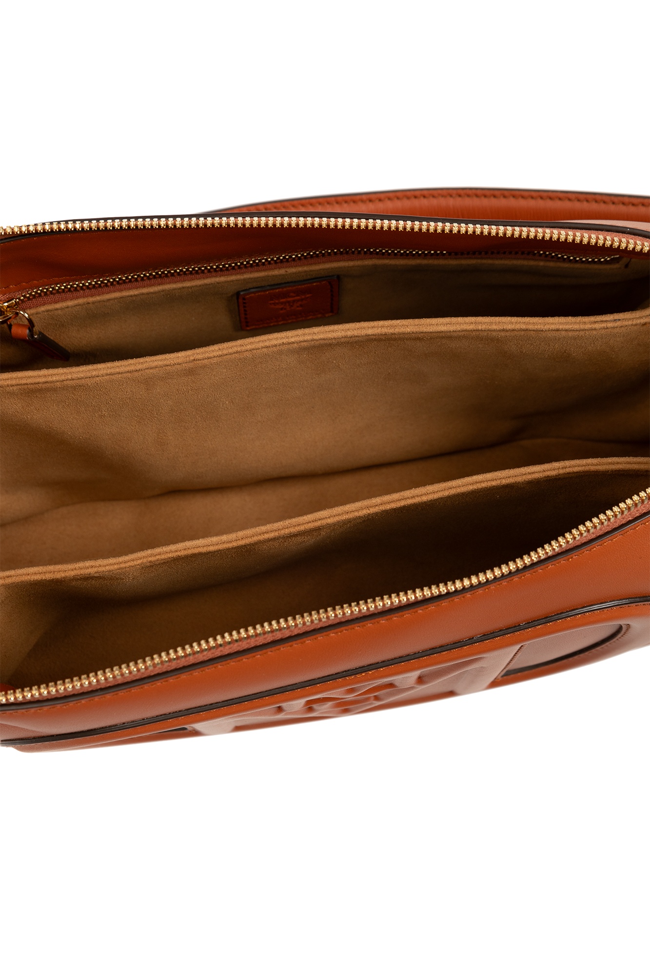 Mcm Logo Shoulder Bag In Brown