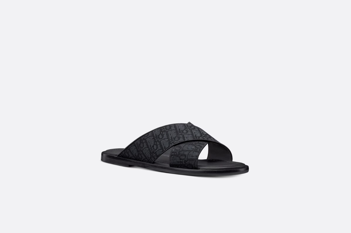 Dior Logo Sandals And Slippers In Black