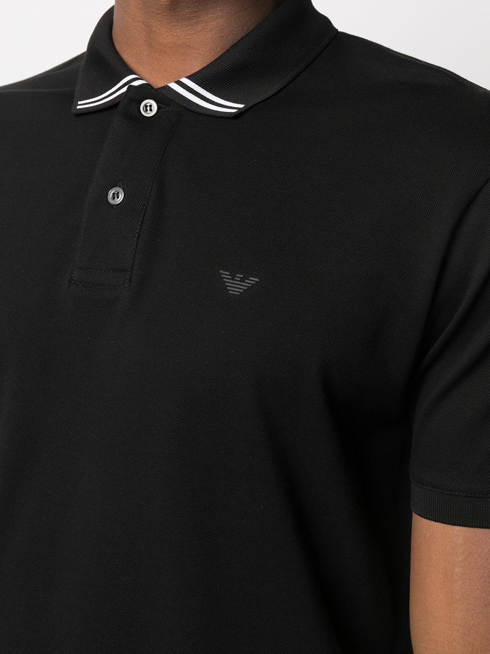 EMPORIO ARMANI LOGO-PRINT POLO SHIRT