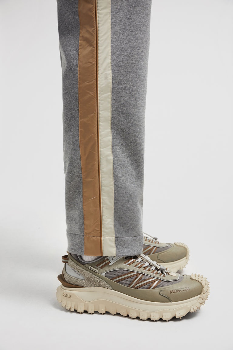 Moncler Logo-patch Track Pants In Gray