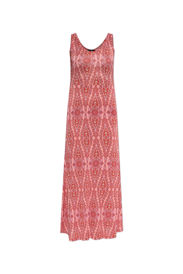 Etro Paisley Print Sleeveless Maxi Dress In Pink