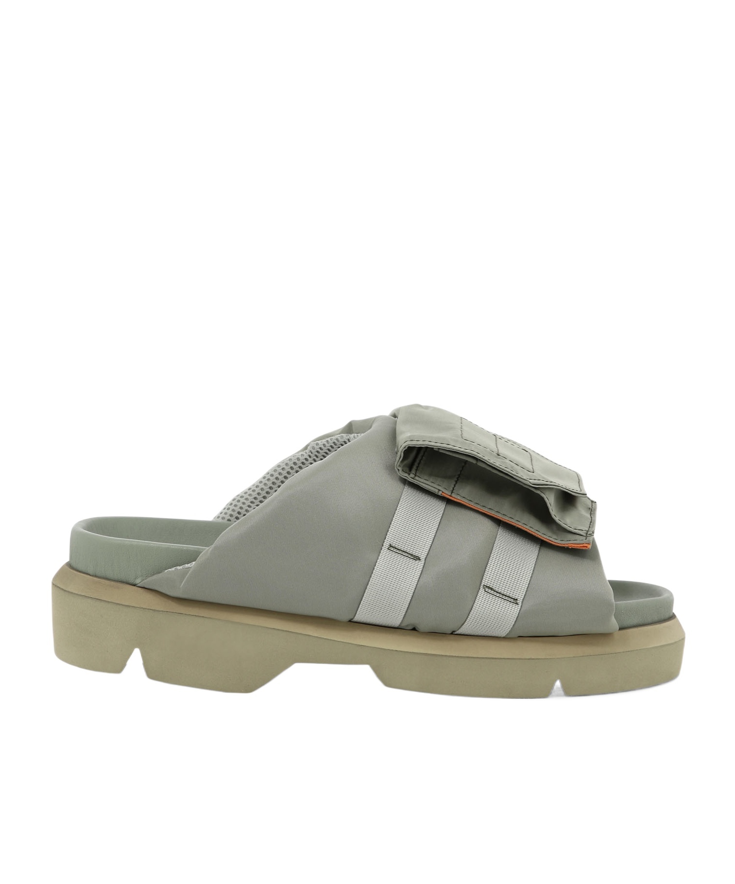 Sacai Open-toed Slippers In Gray