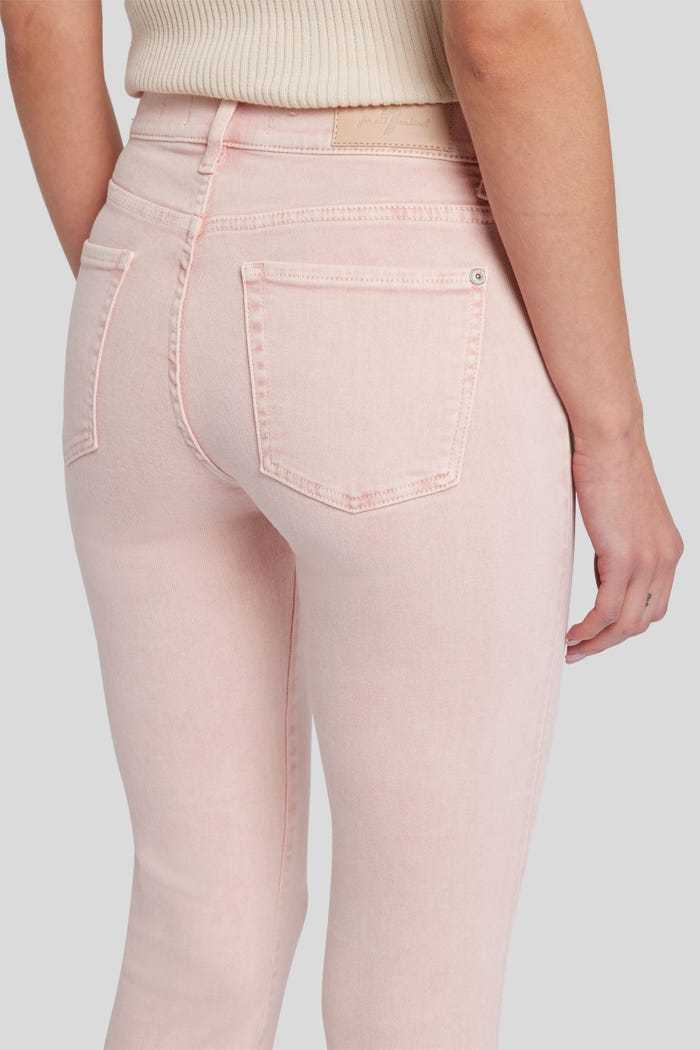 7 For All Mankind Mid-rise Bootcut Jeans In Pink