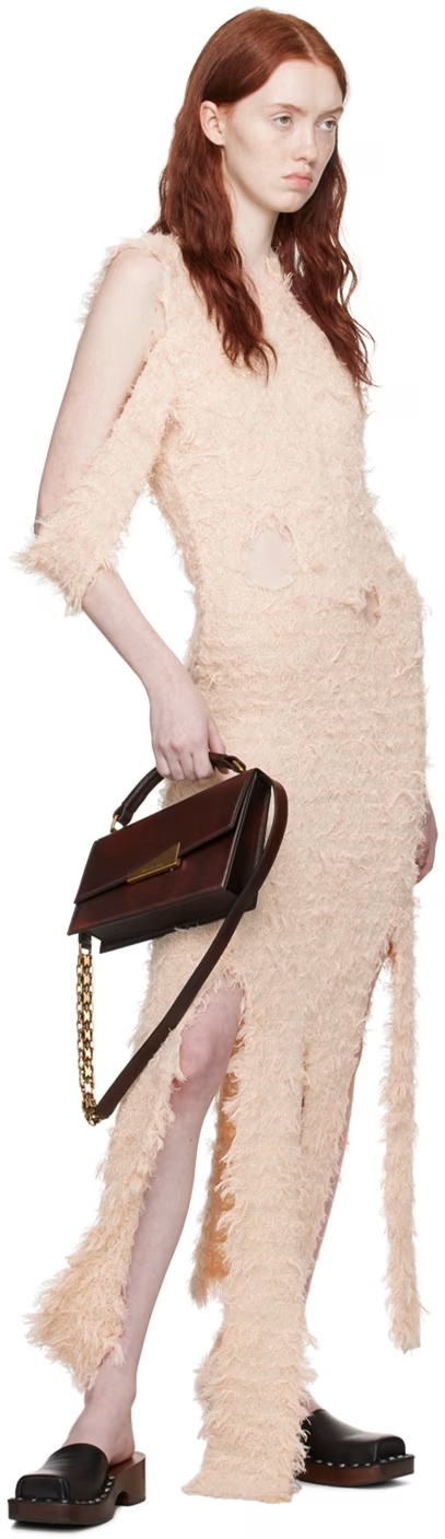 Acne Studios Asymmetrical Dress In Nude