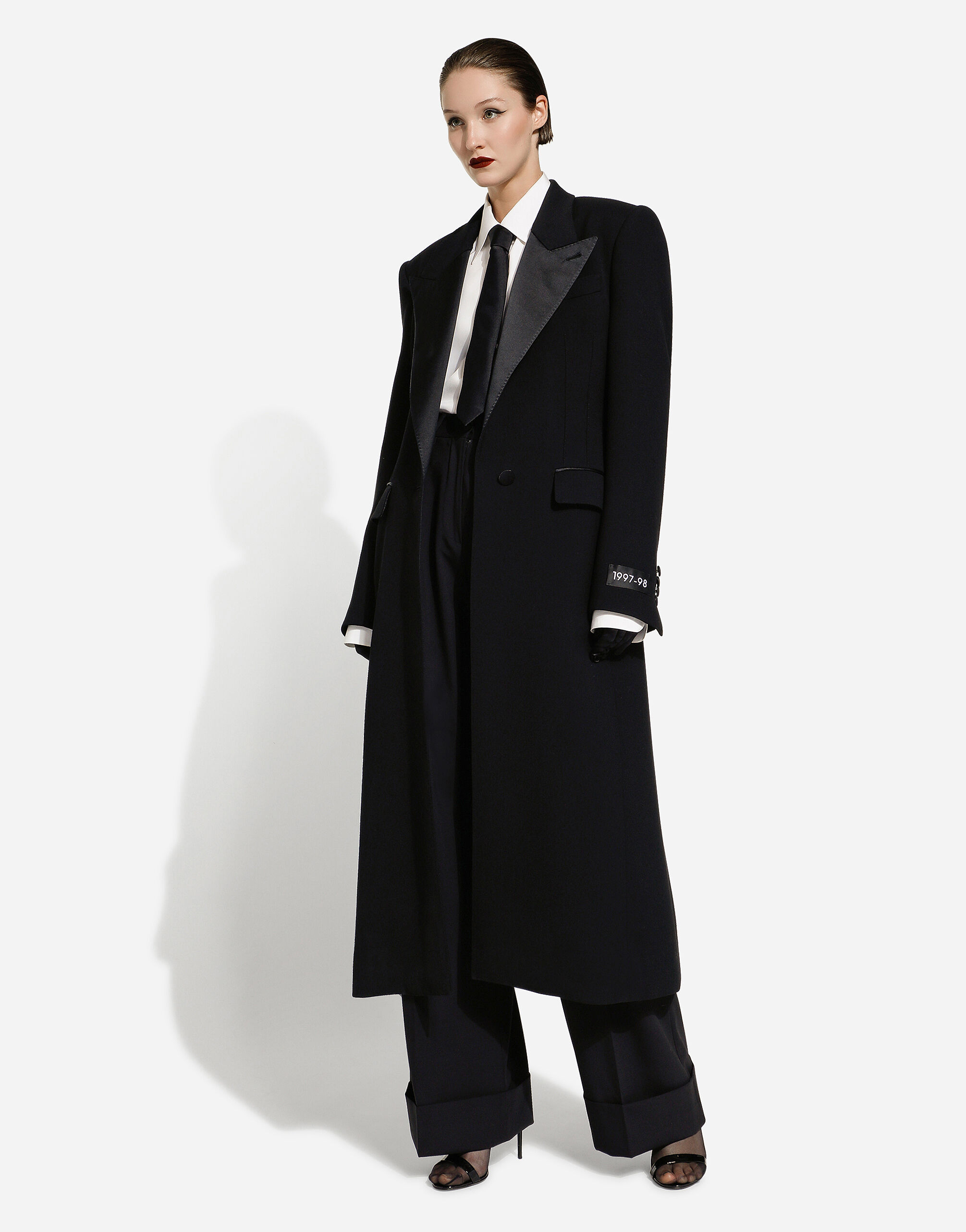 Dolce & Gabbana Single Button Coat In Black