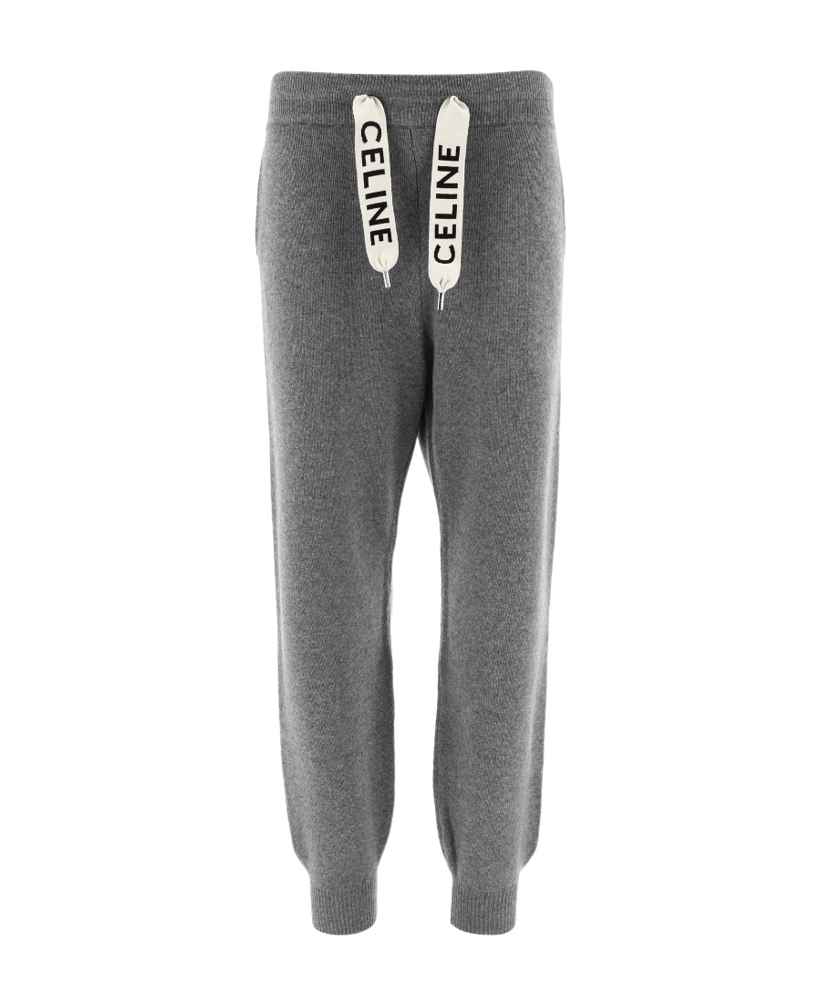 Celine Logo Sweatpants In Gray