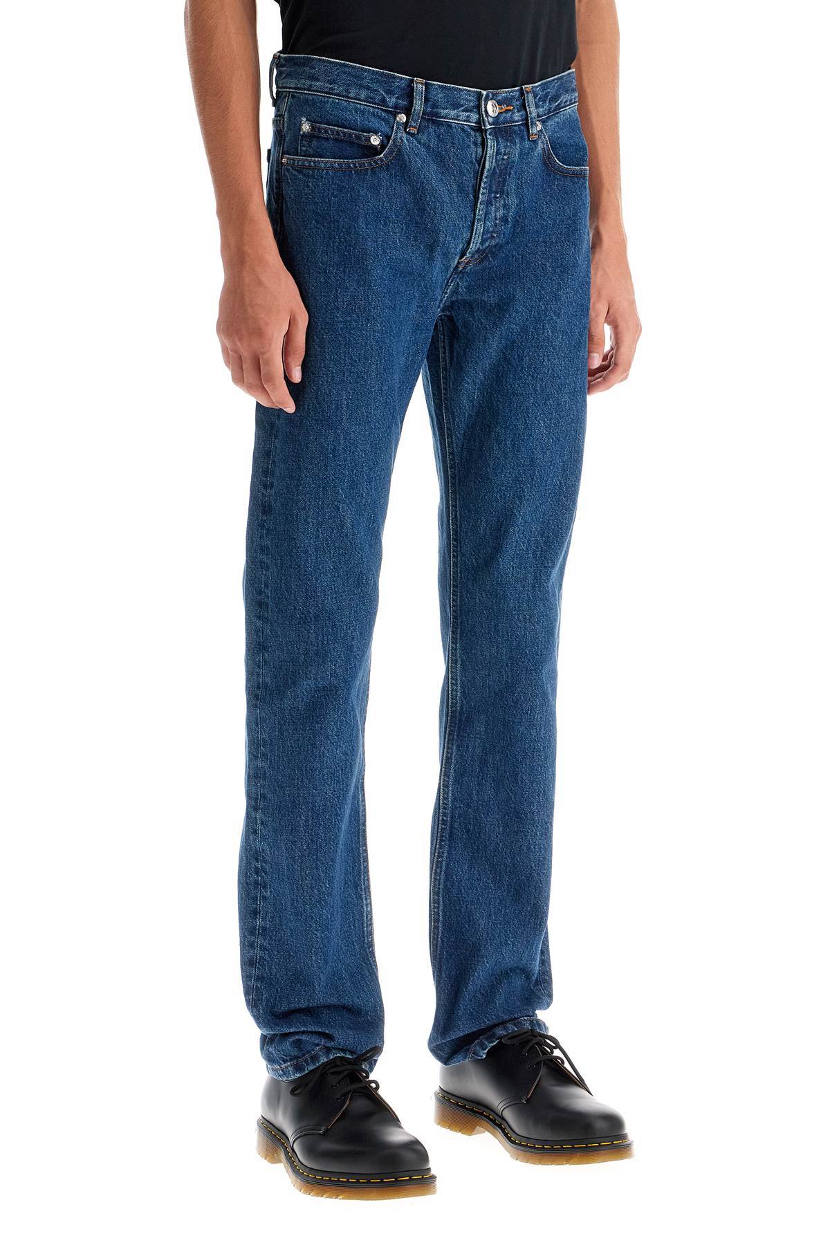 Apc Straight-leg Denim Pants In Blue