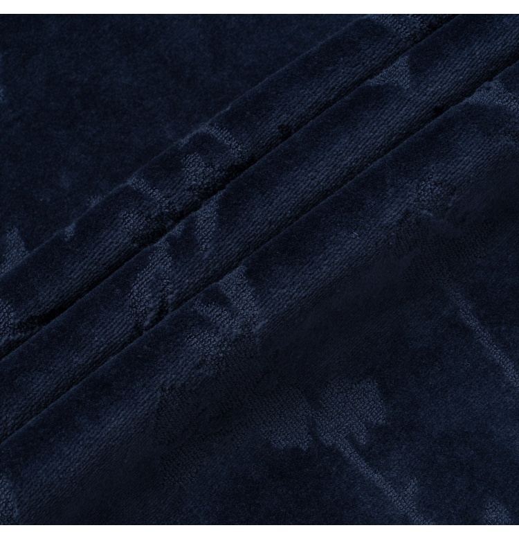 Shop Ea7 Dark Hooded Sweater In Blue