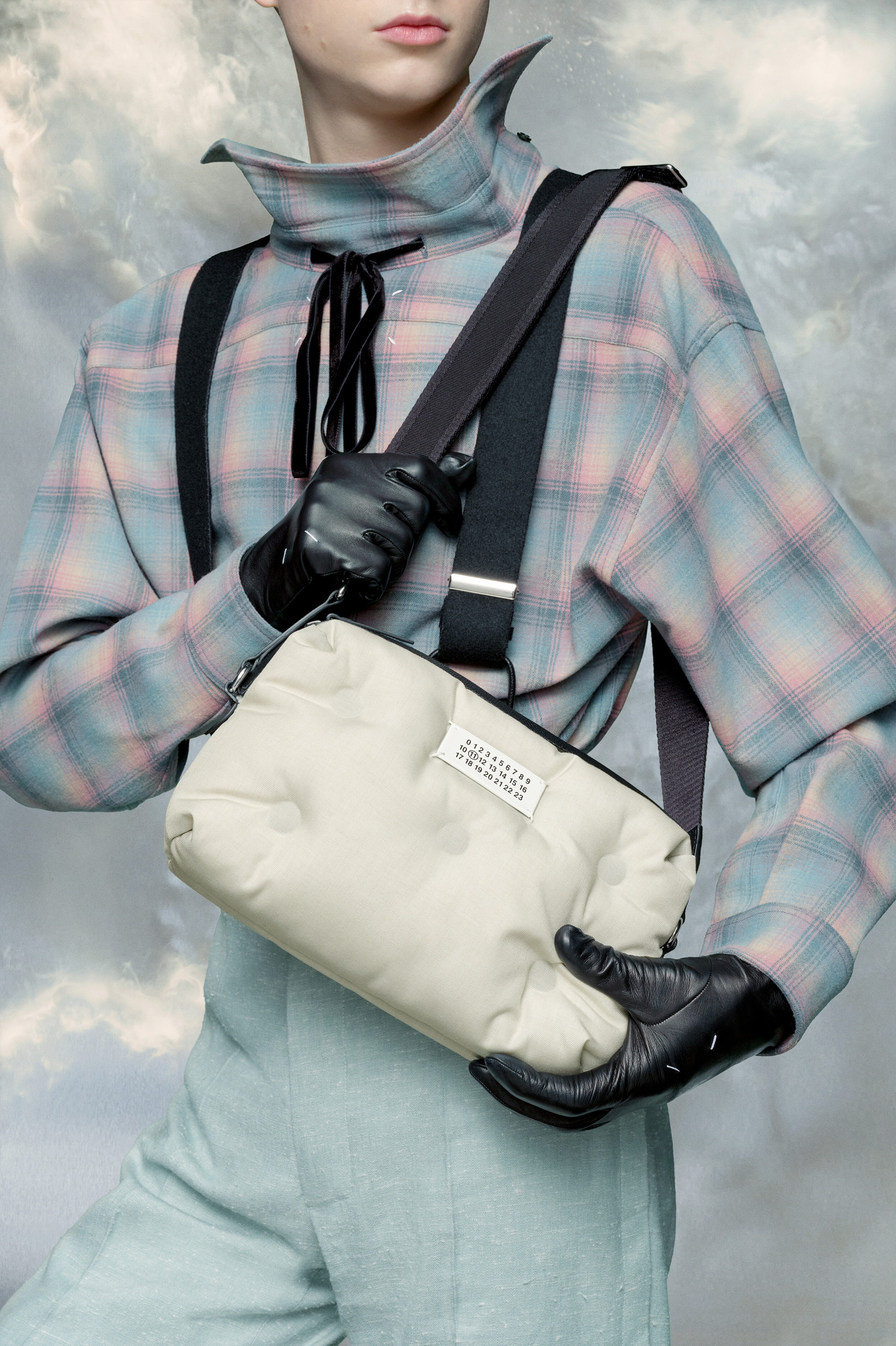 Maison Margiela Glam Slam Sport Camera Bag In Gray