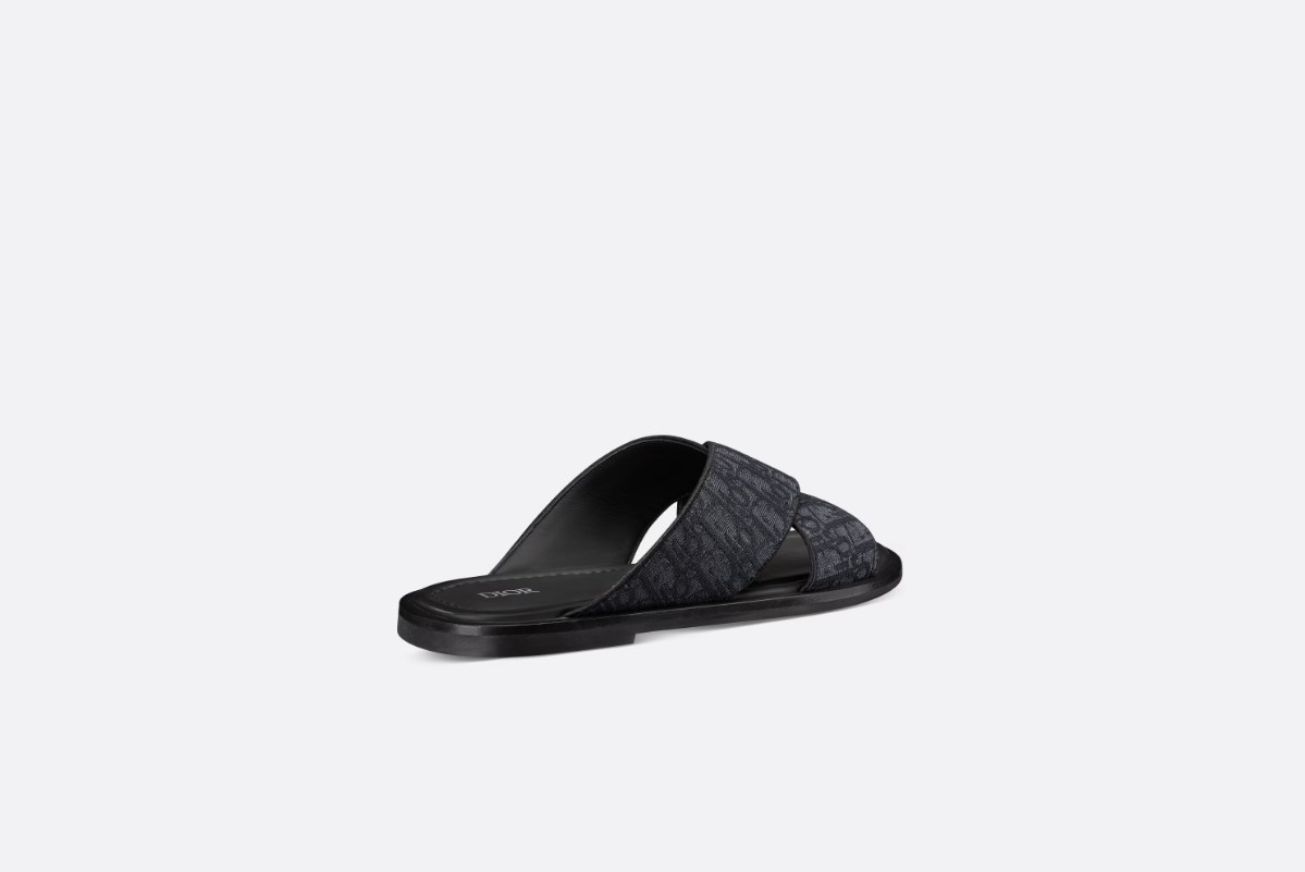 Dior Logo Sandals And Slippers In Black