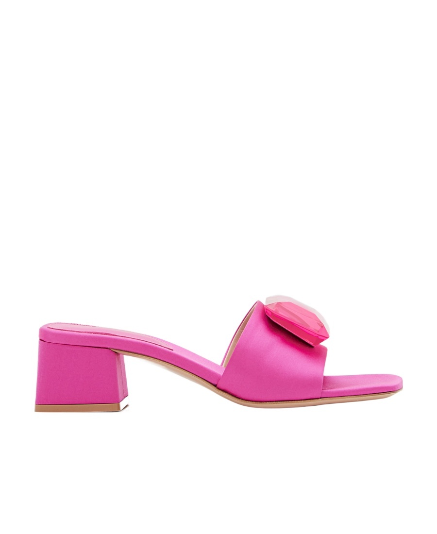 GIANVITO ROSSI GIANVITO ROSSI SQUARE TOE SLIP-ON SANDALS