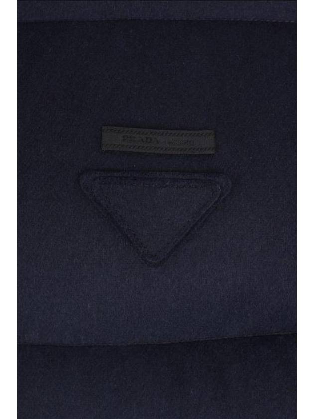 Prada Medium-weight Cashmere Down Jacket In Blue