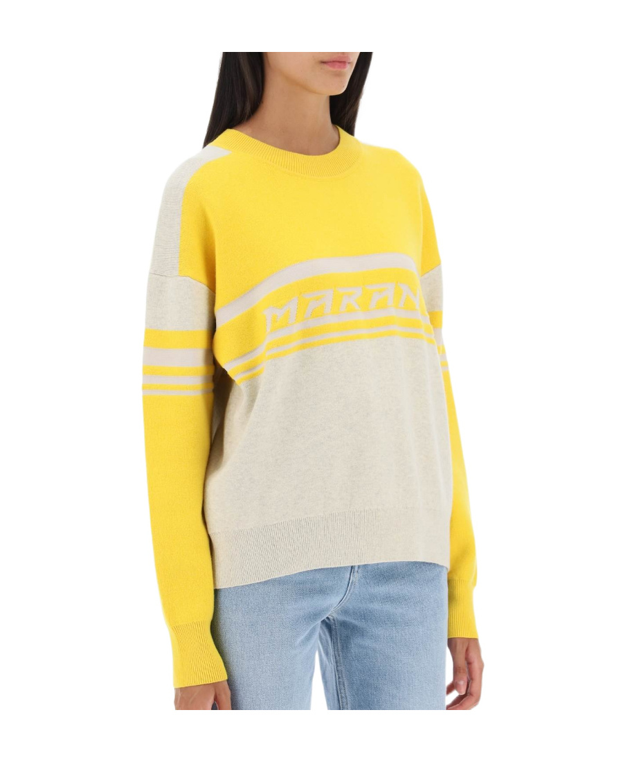 ISABEL MARANT ÉTOILE ISABEL MARANT ÉTOILE CALLIE LOGO INTARSIA CREWNECK JUMPER