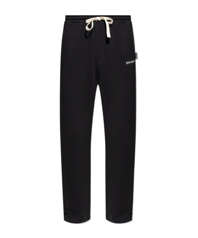 Palm Angels Logo Embroidered Sweat Pants In Black