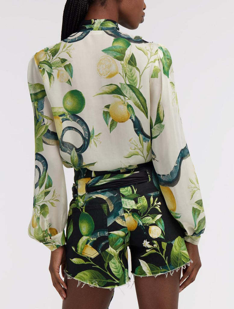 Roberto Cavalli Shirts Multicolour In Green